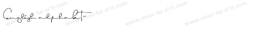 English alphabet字体转换
